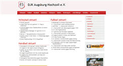 Desktop Screenshot of djk-augsburg-hochzoll.de